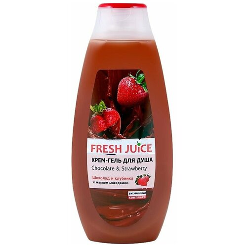 Крем-гель для душа Fresh Juice Chocolate & strawberry, 500 м