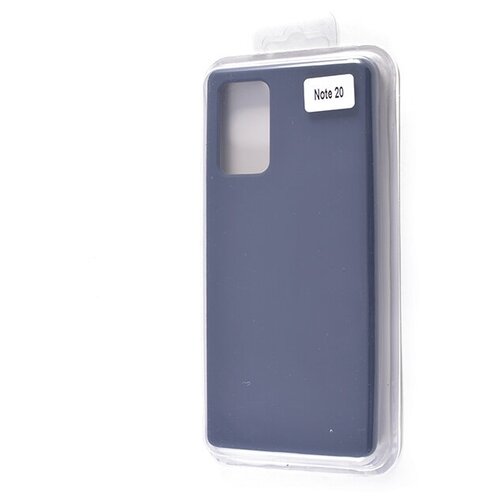 Чехол-накладка для Samsung N980F Note 20 SILICONE CASE NL закрытый темно-синий