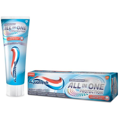 Зубная паста Aquafresh All-in-One Protection отбеливающая, 75