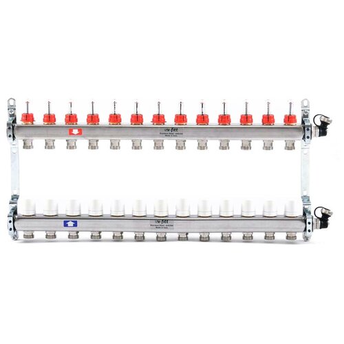 Коллекторная группа UNI-FITT (450I4313) 1, 13 отводов 3/4, расходомер