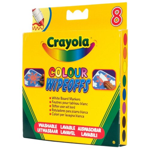Фломастеры CRAYOLA 8223 8 цветов радуги для белой доски