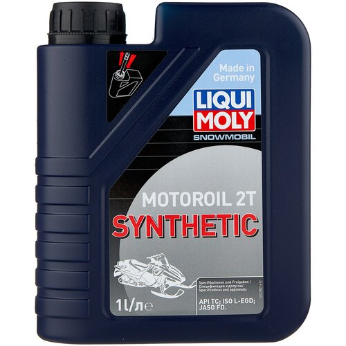 Моторные масла  Беру Синтетическое моторное масло LIQUI MOLY Snowmobil Motoroil 2T Synthetic L-EGD, 1 л