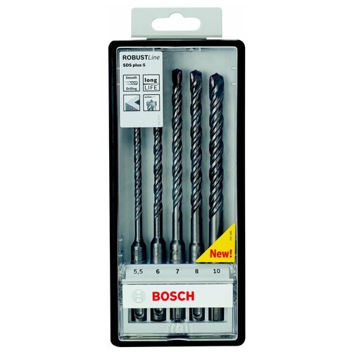 Набор буров BOSCH Robustline SDS plus-5 5шт