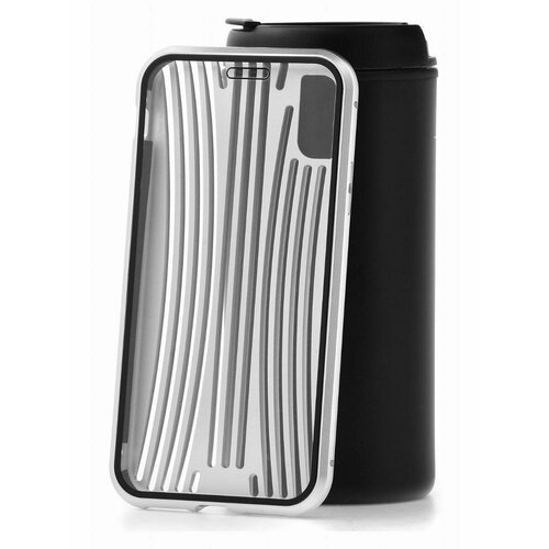 Чехол для iPhone X Kruche Metal Suitcase