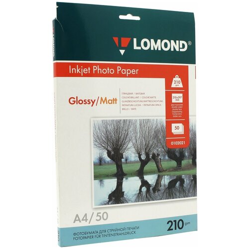 Бумага и пленка Бумага Lomond A4 Photo Paper 0102021 210 г/м² 50 лист., белый