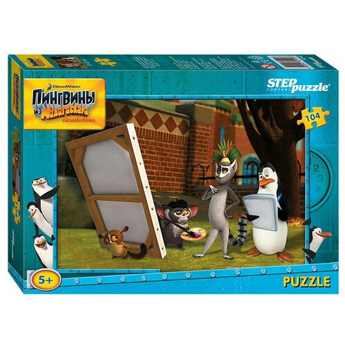   Беру Пазл Step puzzle Dreamworks Пингвины из Мадагаскара (82140), 104 дет.