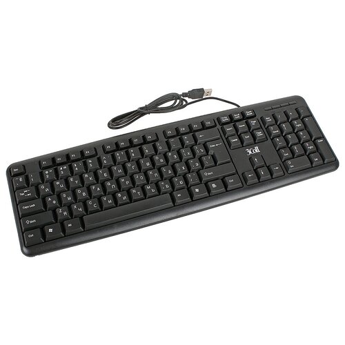 Клавиатура 3Cott 3C-WKB-600B Classic Black USB