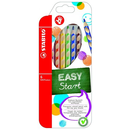 Набор цветных карандашей EASYcolors, 6 цв, для правшей