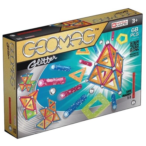 Конструктор магнитный Geomag (Glitter 68 дет.)