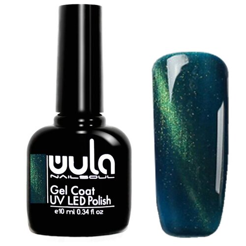 WULA гель-лак для ногтей Gel Coat Cat's eye, 10 мл, 601 Teal