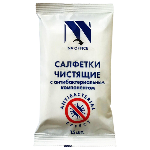 NV Office NV-B3447 влажные салфетки 15 шт. для оргтехники, для