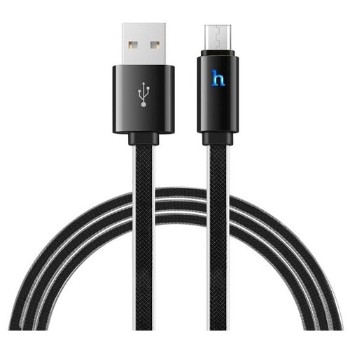 Кабель Hoco UPL12 Plus USB - microUSB, серебристый, 1.2 м