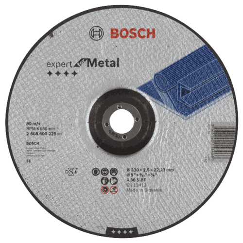 Диск отрезной BOSCH Expert for Metal 2608600225, 230 мм, 1