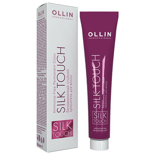 OLLIN Professional Silk Touch стойкий краситель для волос безаммиачный, 0/01 серебряный, 60