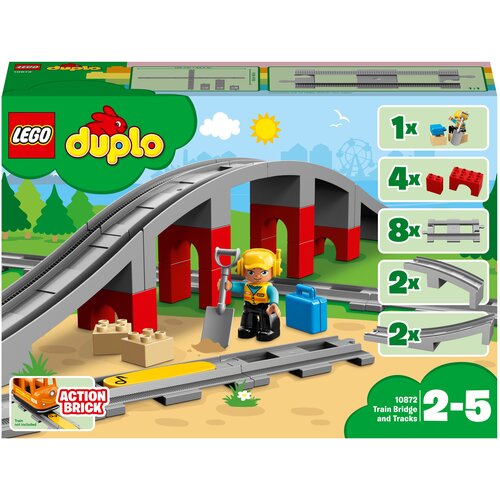  Конструктор LEGO DUPLO Town 10872 Железнодорожный мост