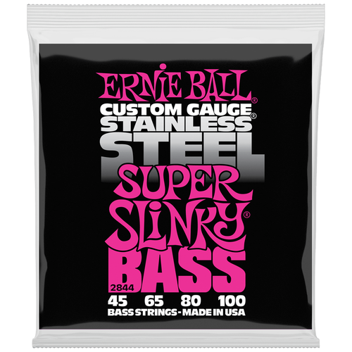 Струны для бас-гитары Ernie Ball 2844 Super Slinky Bass Stainless Steel