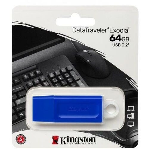 Флеш-диск Kingston DataTraveler Exodia 64GB KC-U2G64-7GB Blue