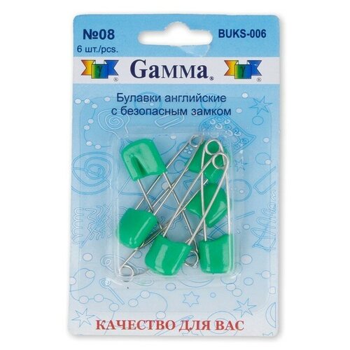 Набор булавок Gamma BUKS-006, 08 зеленый, N2, 6