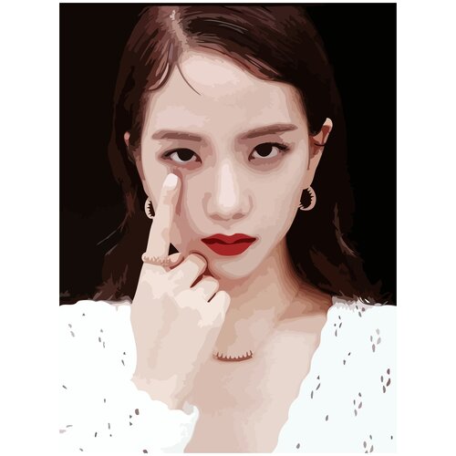 Картина по номерам на холсте BLACKPINK Kpop jisoo - 16 30X40