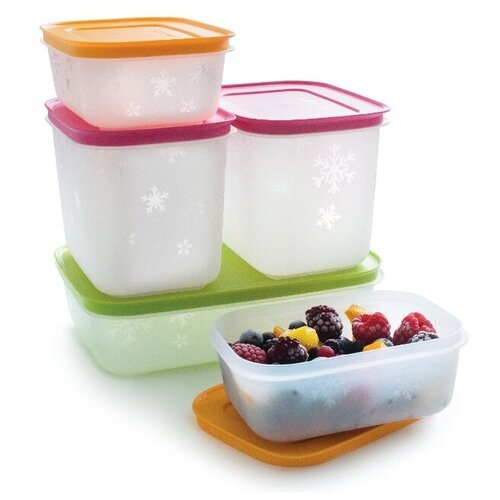 Контейнер пищевой Tupperware, 450 мл, 1,1 мл, 1000 мл, 5 шт