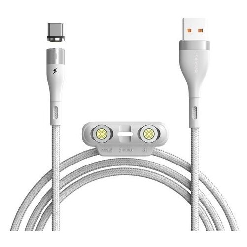 Кабель Baseus Zinc Magnetic USB - Micro USB+Lightning+Type-C