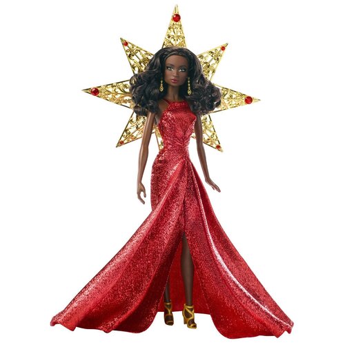 Кукла Barbie 2017 Holiday Doll (Барби Праздничная 2017 брюне