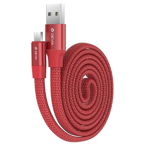 Кабель Devia Ring Y1 USB - microUSB 0.8 м, красный