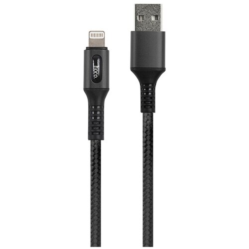 Кабель Hoco U79 USB - Lightning, 1.2 м, черный