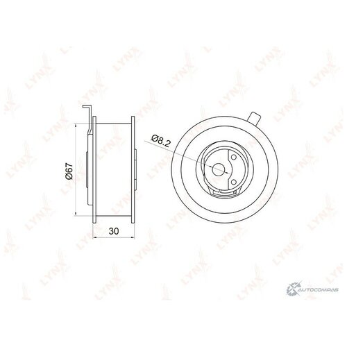 LYNXAUTO PB-1003 Ролик ремня ГРМ AUDI/VW 1.9TDI