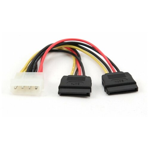 Кабель Cablexpert Molex - 2xSATA (CC-SATA-PSY-0.3M), 0.3 м,