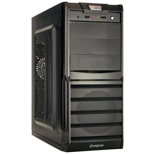  EXEGATE EX278400RUS Корпус Miditower XP-329S Black, ATX, , 2