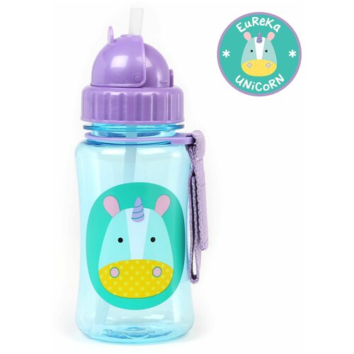 Поильник с трубочкой SKIP HOP Zoo Straw Bottle, 350 мл Giraf