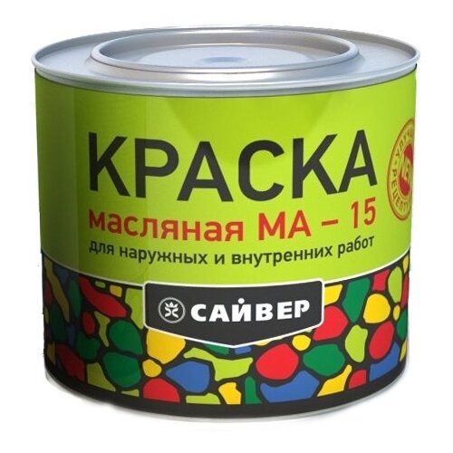 Краска масляная САЙВЕР МА-15 матовая белый 1.8