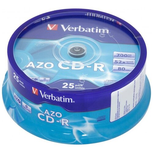 Диск CD-R VERBATIM 700Mb 52x DL+ 43352/43726/43452