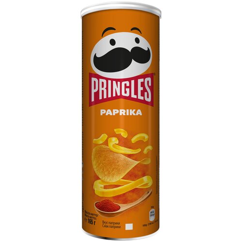  Чипсы Pringles картофельные со вкусом паприки 165г