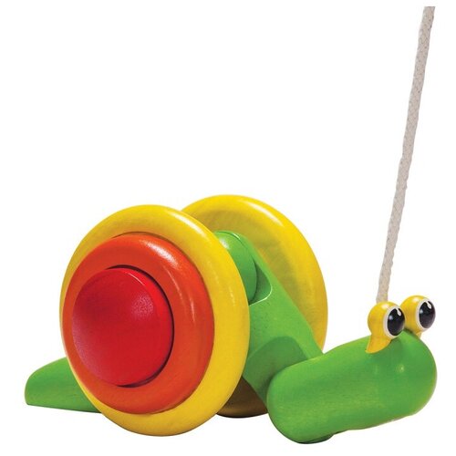 Каталка-игрушка PlanToys Pull-Along Snail (5108 / 5722) зеле