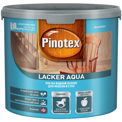  PINOTEX LACKER AQUA 10 лак на водной основе для мебели и сте