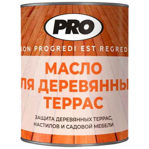 Масло PRO для деревянных террас, серо-коричневый, 2.5 л