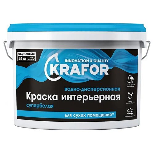 Krafor Интерьерная супербелая матовая белый 14