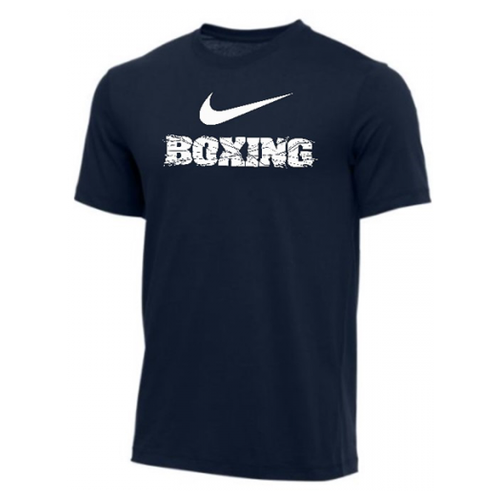 Футболка NIKE COTTON DRI-FIT BOXING Navy (L)