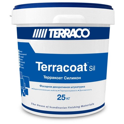 Декоративное покрытие Terraco Terracoat XL Sil 2 мм, белый