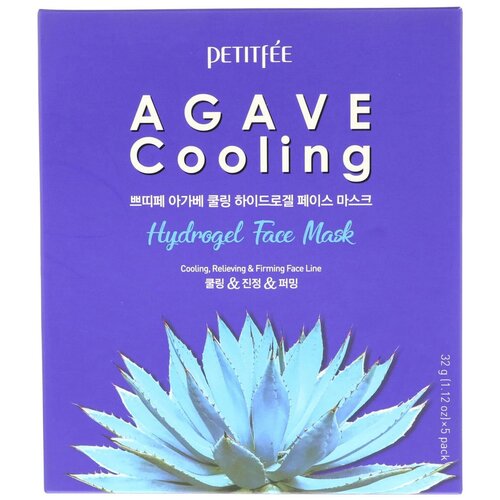 Petitfee Охлаждающая гидрогелевая маска для лица с экстрактом агавы Agave