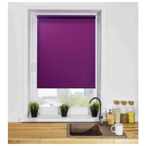 Рулонная штора LM DECOR Лайт 06 фиолетовый 160х170 см