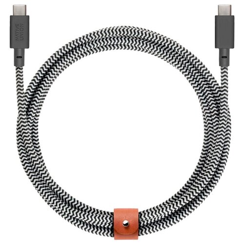 Кабель Native Union Belt USB Type-C/USB Type-C серый , Разме