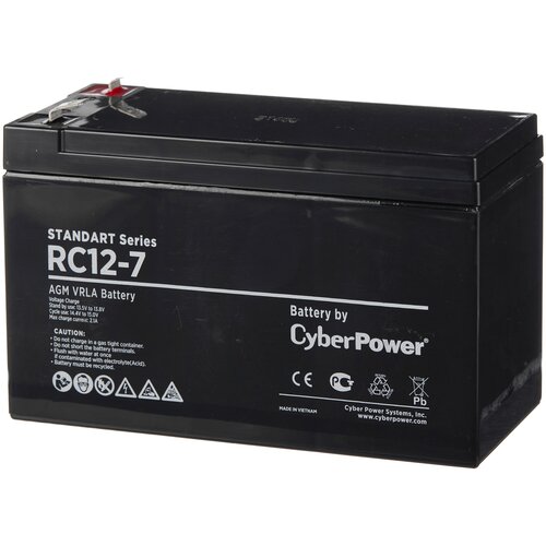 Аккумуляторная батарея CyberPower Standart RC 12-7 12В 7