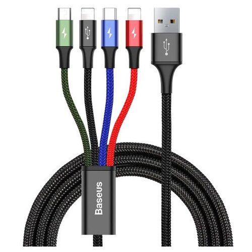 Кабель Baseus 4 in 1 Rapid Series USB - microUSB/USB Type-C/2xLightning