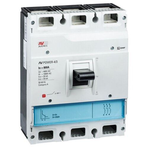 EKF Автоматический выключатель AV POWER-4/3 700А 35kA TR mcc