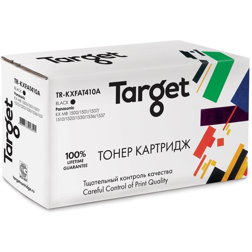 Тонер-картридж Target KXFAT410A, черный, для лазерного принтера,