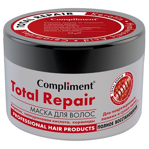 Compliment Маска для волос Total Repair Полное восстановление, 510 г, 500 мл,