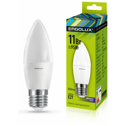 Ergolux LED-C35-11W-E27-6K (Эл.лампа светодиодная Свеча 11Вт